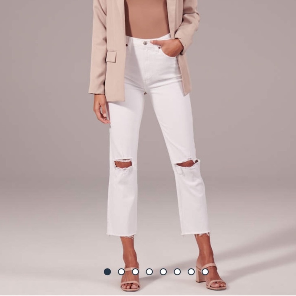 Abercrombie & Fitch Ankle Straight Ultra High Rise